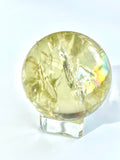 Citrine Sphere with Rainbows 'AA Quality"