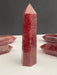 Strawberry Obsidian Quartz Point 