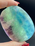 Snowflake Rainbow Fluorite Palmstones - Various Choices