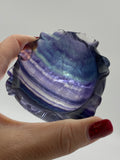 Rainbow Fluorite Wave Bowl Crystal