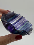 Rainbow Fluorite Wave Bowl Crystal