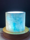 Blue Aragonite Timber LED USB Lamp Crystal Lamp