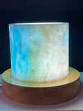 Blue Aragonite Timber LED USB Lamp Crystal Lamp