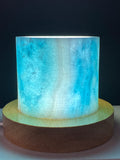 Blue Aragonite Timber LED USB Lamp Crystal Lamp