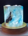 Blue Aragonite Timber LED USB Lamp Crystal Lamp
