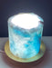 Blue Aragonite Timber LED USB Lamp Crystal Lamp