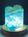 Blue Aragonite Timber LED USB Lamp Crystal Lamp