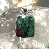 Ruby Zoisite Pendant - 925 Sterling Silver