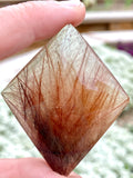 Red Gold Rutile Crystal