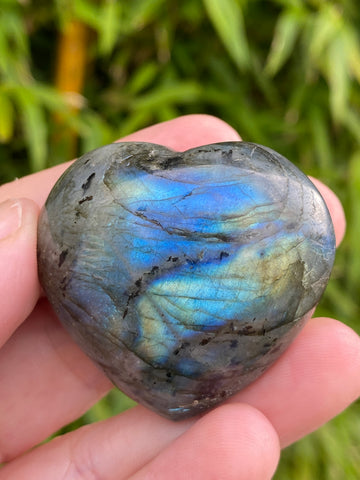 Labradorite Heart