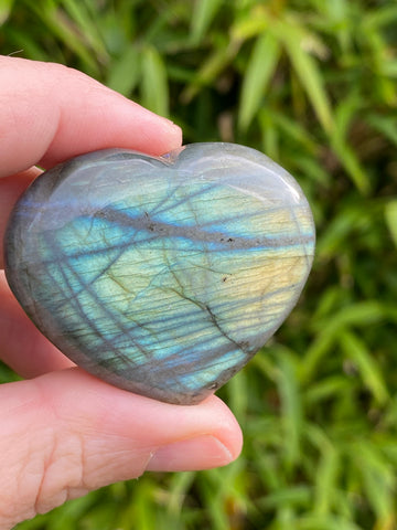 Labradorite Heart