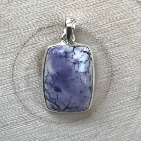 Tiffany Stone Pendant - 925 Sterling Silver