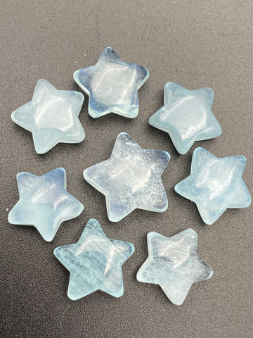 Aquamarine Crystal Mini Stars