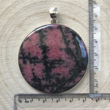 Rhodonite Pendant - 925 Sterling Silver