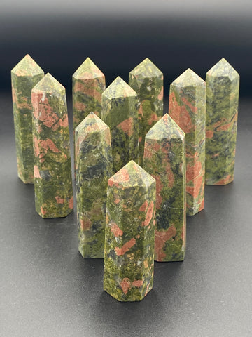 Unakite Crystal Point