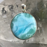 Larimar Pendant - 925 Sterling Silver