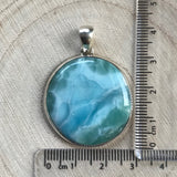 Larimar Pendant - 925 Sterling Silver