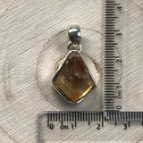 Citrine (Raw) Pendant - 925 Sterling Silver