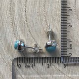 Larimar Earrings - 925 Sterling Silver