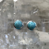 Larimar Earrings - 925 Sterling Silver