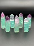 Watermelon Fluorite Crystal Points