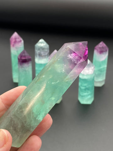 Watermelon Fluorite Points - Various Choices