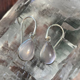 Rose Quartz Earrings - 925 Sterling Silver