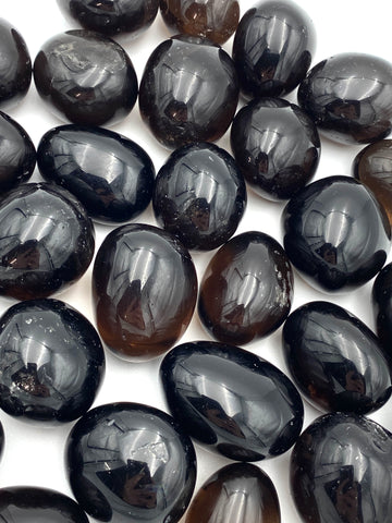 Dark Smoky Quartz Crystal Tumbled Stone