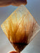 Red Gold Rutile Crystal