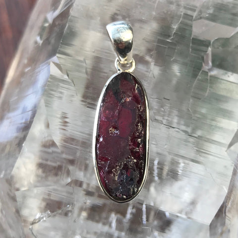 Garnet Pendant - 925 Sterling Silver