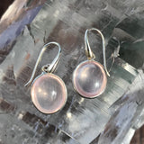 Rose Quartz Earrings - 925 Sterling Silver