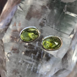 Peridot Earrings - Raw - 925 Sterling Silver