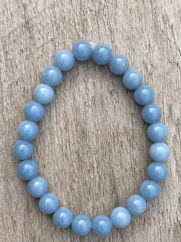 Angellite Bead Bracelet