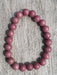 Rhodochrosite Bead Bracelet