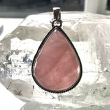 Rose Quartz Pendant - 925 Sterling Silver