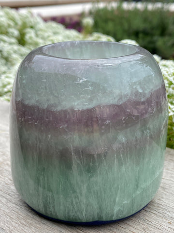 Fluorite Candle Holder