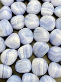 Blue Lace Agate Tumbled Stones