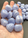 Blue Lace Agate Tumbled Stones