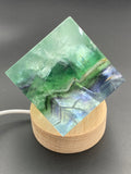 Rainbow Fluorite Crystal Cube