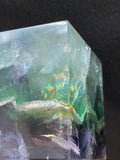 Rainbow Fluorite Crystal Cube