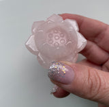 Rose Quartz Lotus Flower