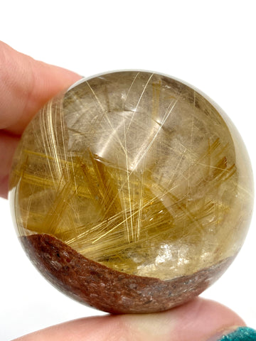 Gold Rutile Crystal Sphere