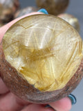 Gold Rutile Crystal Sphere