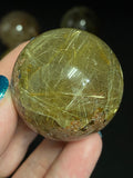 Gold Rutile Crystal Sphere