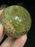 Gold Rutile Crystal Sphere