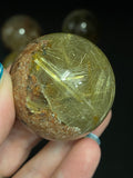 Gold Rutile Crystal Sphere