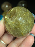 Gold Rutile Crystal Sphere