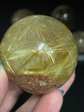 Gold Rutile Crystal Sphere