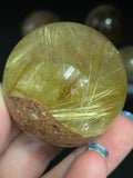 Gold Rutile Crystal Sphere