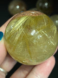 Gold Rutile Crystal Sphere